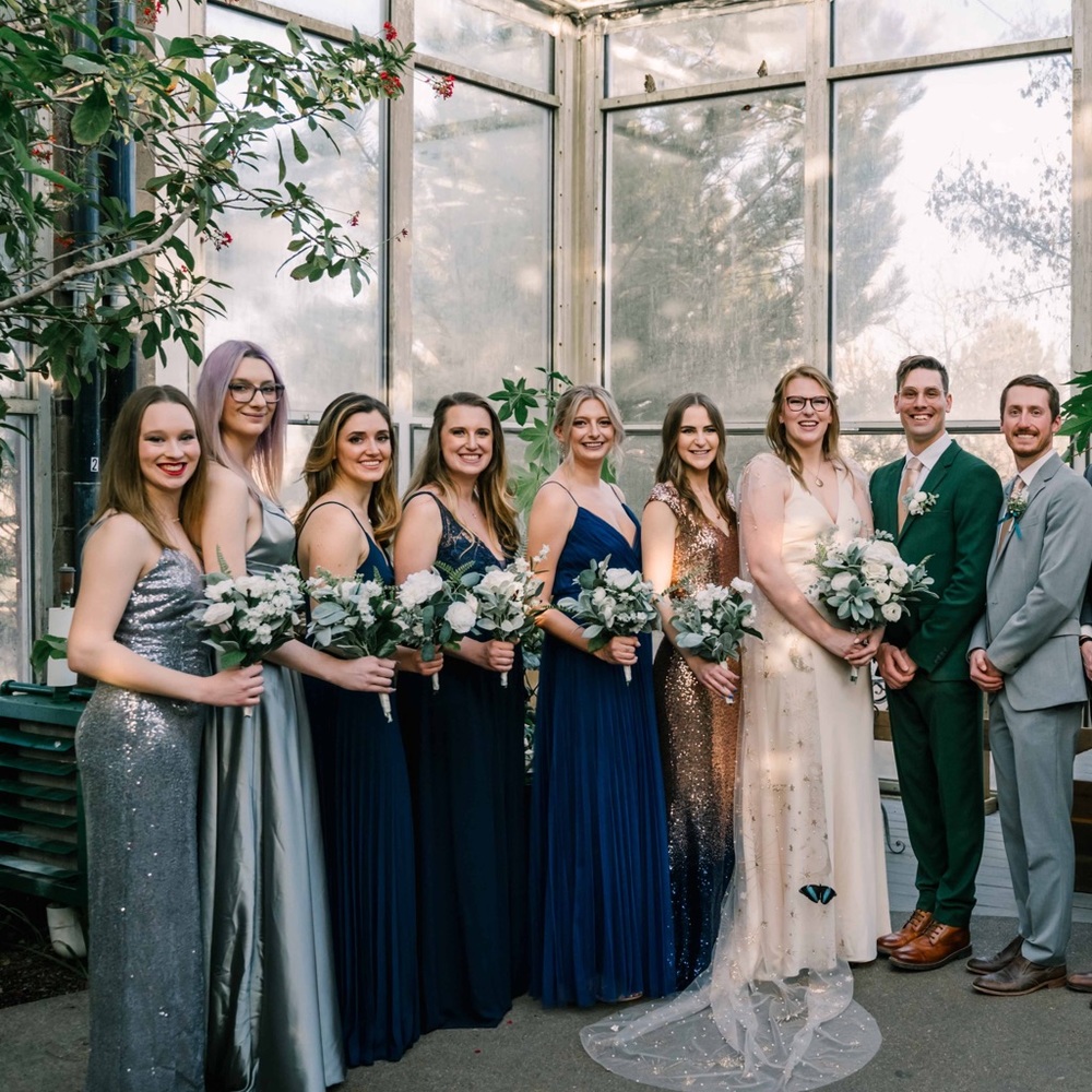 ASOS Navy bridesmaid dress - Picture 3 of 4